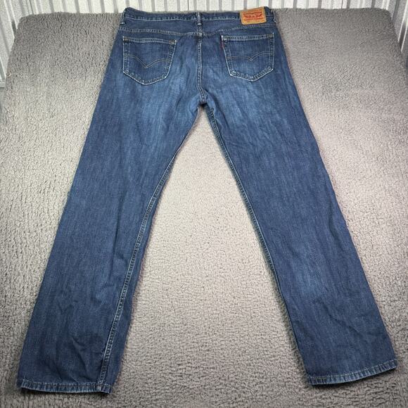 Levis 569 Jeans Mens 36x34 Medium Washed Denim Loose Straight Baggy Vintage Y2K - Picture 5 of 10